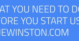 What to do before start using BlueWinston.com