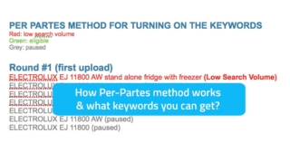 How per-partes for gradually enabling keywords works in Google AdWords