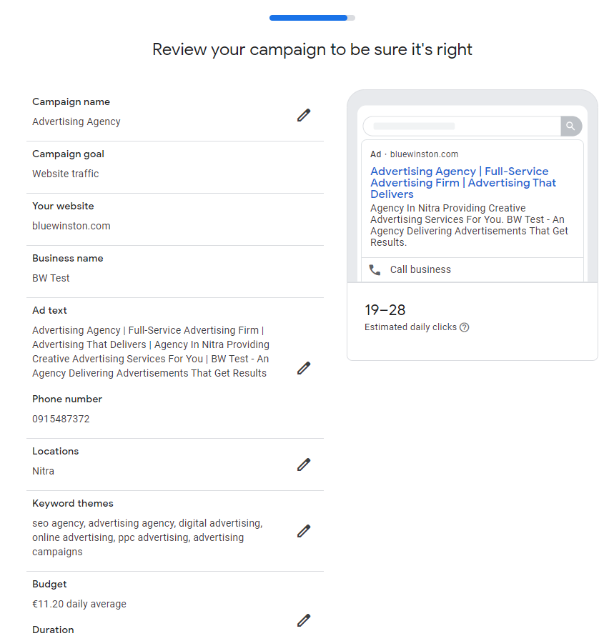 google ads campaign review
