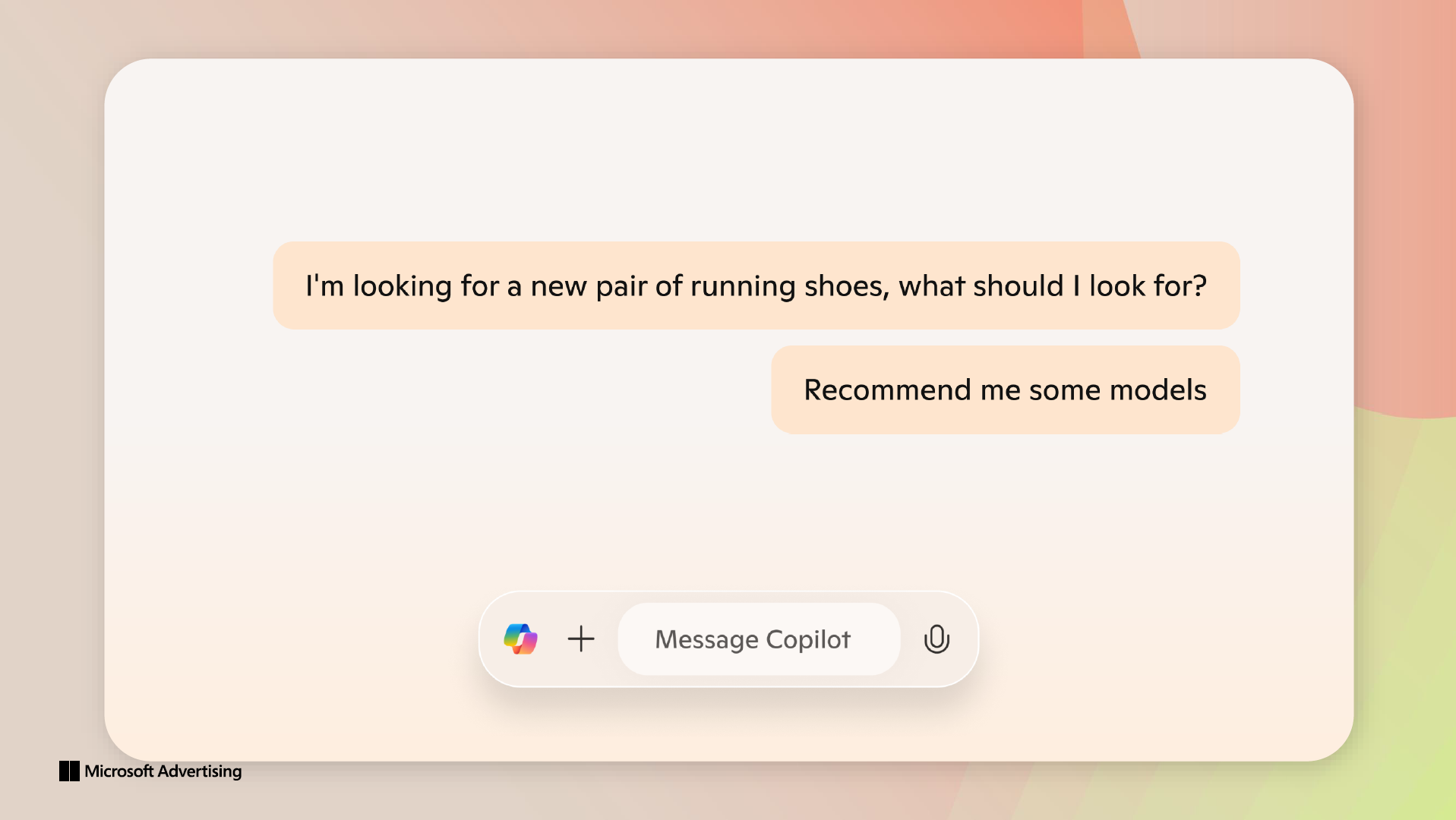dialogue between the customer and Copilot