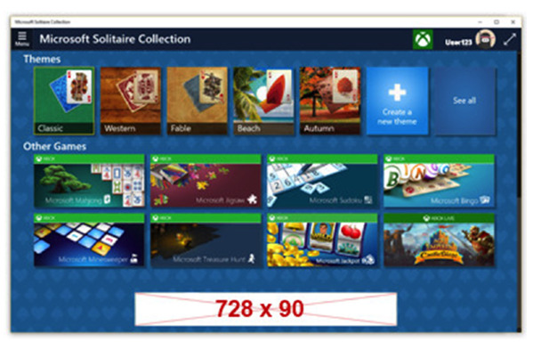 Ads in Microsoft Casual Games